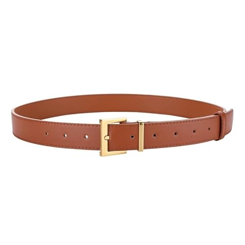 DFJOENVLDKHFE Gürtel for Jeans Damengürtel Langlebiges Design Modisches Taillenaccessoires Stylischer Gürtel for Damen for den täglichen Gebrauch(100cm_Brown) von DFJOENVLDKHFE