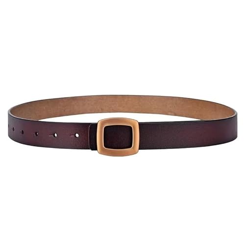 DFJOENVLDKHFE Gürtel for Jeans Damengürtel Langlebiges Design Modisches Taillenaccessoires Stylischer Gürtel for Damen for den täglichen Gebrauch(100cm_Brown) von DFJOENVLDKHFE