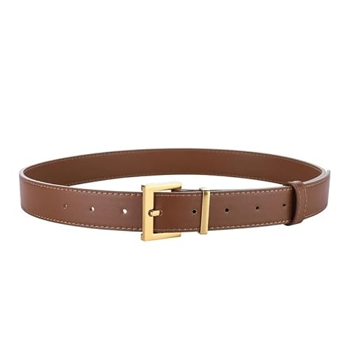 DFJOENVLDKHFE Gürtel for Jeans Damengürtel Langlebiges Design Modisches Taillenaccessoires Stylischer Gürtel for Damen for den täglichen Gebrauch(100cm_Caramel Color) von DFJOENVLDKHFE