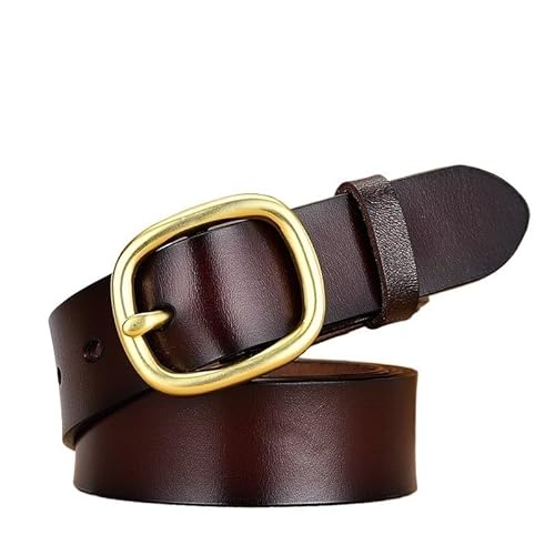 DFJOENVLDKHFE Gürtel for Jeans Damengürtel Langlebiges Design Modisches Taillenaccessoires Stylischer Gürtel for Damen for den täglichen Gebrauch(100cm_Gold Coffee_2PCS) von DFJOENVLDKHFE