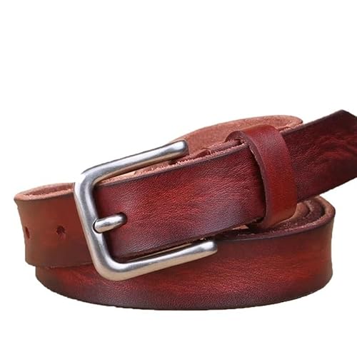 DFJOENVLDKHFE Gürtel for Jeans Damengürtel Langlebiges Design Modisches Taillenaccessoires Stylischer Gürtel for Damen for den täglichen Gebrauch(100cm_Reddishbrown) von DFJOENVLDKHFE