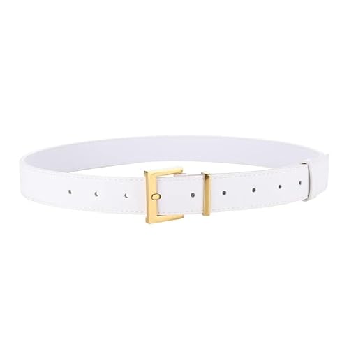 DFJOENVLDKHFE Gürtel for Jeans Damengürtel Langlebiges Design Modisches Taillenaccessoires Stylischer Gürtel for Damen for den täglichen Gebrauch(100cm_White) von DFJOENVLDKHFE