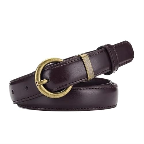 DFJOENVLDKHFE Gürtel for Jeans Damengürtel Langlebiges Design Modisches Taillenaccessoires Stylischer Gürtel for Damen for den täglichen Gebrauch(100cm_XY1272-COFFEE_2PCS) von DFJOENVLDKHFE