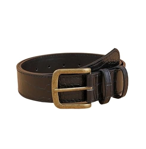 DFJOENVLDKHFE Gürtel for Jeans Damengürtel Langlebiges Design Modisches Taillenaccessoires Stylischer Gürtel for Damen for den täglichen Gebrauch(105CM_Black) von DFJOENVLDKHFE