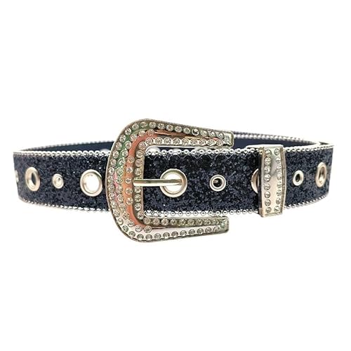 DFJOENVLDKHFE Gürtel for Jeans Damengürtel Langlebiges Design Modisches Taillenaccessoires Stylischer Gürtel for Damen for den täglichen Gebrauch(105CM_Black_2PCS) von DFJOENVLDKHFE