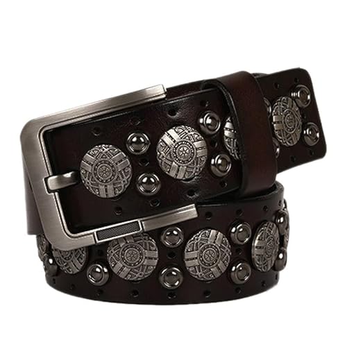 DFJOENVLDKHFE Gürtel for Jeans Damengürtel Langlebiges Design Modisches Taillenaccessoires Stylischer Gürtel for Damen for den täglichen Gebrauch(105CM_Coffee) von DFJOENVLDKHFE