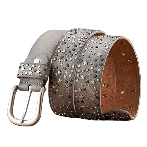 DFJOENVLDKHFE Gürtel for Jeans Damengürtel Langlebiges Design Modisches Taillenaccessoires Stylischer Gürtel for Damen for den täglichen Gebrauch(105CM_Gray) von DFJOENVLDKHFE