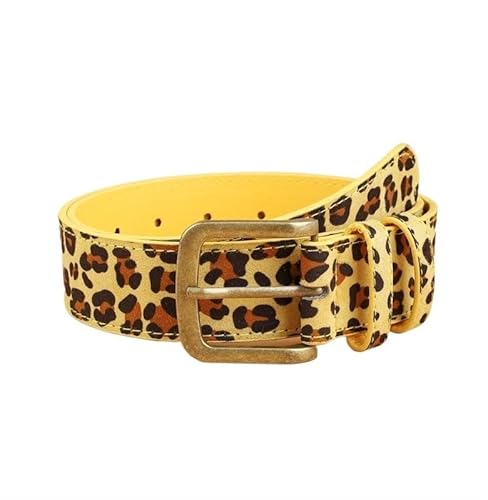 DFJOENVLDKHFE Gürtel for Jeans Damengürtel Langlebiges Design Modisches Taillenaccessoires Stylischer Gürtel for Damen for den täglichen Gebrauch(105CM_Yellow) von DFJOENVLDKHFE