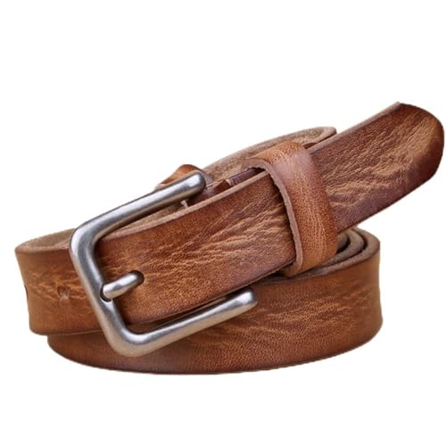 DFJOENVLDKHFE Gürtel for Jeans Damengürtel Langlebiges Design Modisches Taillenaccessoires Stylischer Gürtel for Damen for den täglichen Gebrauch(105cm_Camel) von DFJOENVLDKHFE