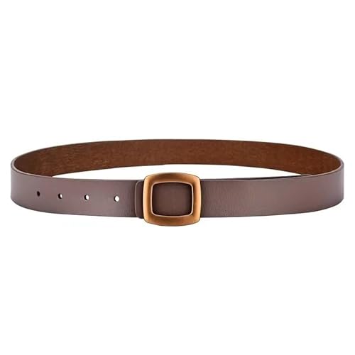 DFJOENVLDKHFE Gürtel for Jeans Damengürtel Langlebiges Design Modisches Taillenaccessoires Stylischer Gürtel for Damen for den täglichen Gebrauch(110cm_Khaki) von DFJOENVLDKHFE
