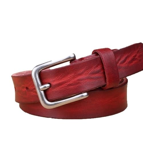DFJOENVLDKHFE Gürtel for Jeans Damengürtel Langlebiges Design Modisches Taillenaccessoires Stylischer Gürtel for Damen for den täglichen Gebrauch(110cm_Red) von DFJOENVLDKHFE