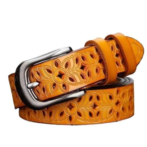 DFJOENVLDKHFE Gürtel for Jeans Damengürtel Langlebiges Design Modisches Taillenaccessoires Stylischer Gürtel for Damen for den täglichen Gebrauch(115cm_Camel_2PCS) von DFJOENVLDKHFE