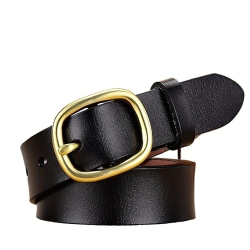 DFJOENVLDKHFE Gürtel for Jeans Damengürtel Langlebiges Design Modisches Taillenaccessoires Stylischer Gürtel for Damen for den täglichen Gebrauch(90cm_Gold Black_2PCS) von DFJOENVLDKHFE