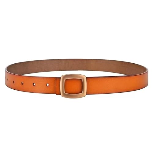 DFJOENVLDKHFE Gürtel for Jeans Damengürtel Langlebiges Design Modisches Taillenaccessoires Stylischer Gürtel for Damen for den täglichen Gebrauch(95cm_Camel) von DFJOENVLDKHFE