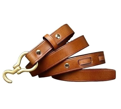 DFJOENVLDKHFE Gürtel for Jeans Damengürtel Langlebiges Design Modisches Taillenaccessoires Stylischer Gürtel for Damen for den täglichen Gebrauch(95cm_Khaki) von DFJOENVLDKHFE