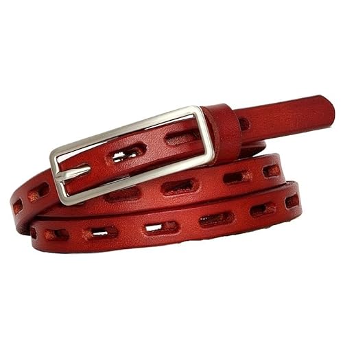DFJOENVLDKHFE Gürtel for Jeans Damengürtel Langlebiges Design Modisches Taillenaccessoires Stylischer Gürtel for Damen for den täglichen Gebrauch(95cm_Red) von DFJOENVLDKHFE