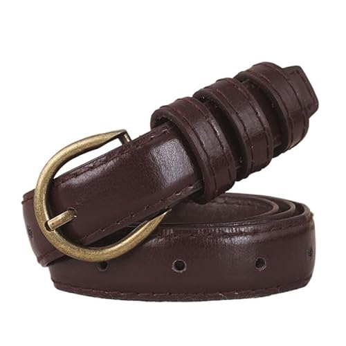 DFJOENVLDKHFE Gürtel for Jeans Damengürtel Langlebiges Design Modisches Taillenaccessoires Stylischer Gürtel for Damen for den täglichen Gebrauch(Adjustable 3pcs_100cm Brown) von DFJOENVLDKHFE