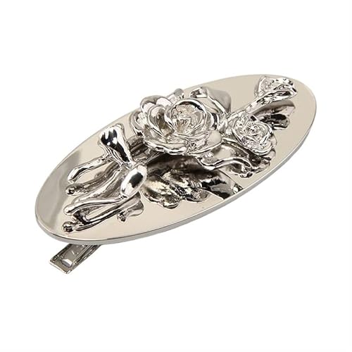 Damen Haarspangen Haarschmuck Rose Metallschmuck Haarspangen Korea Haarspangen (Color : B) von DFJOENVLDKHFE