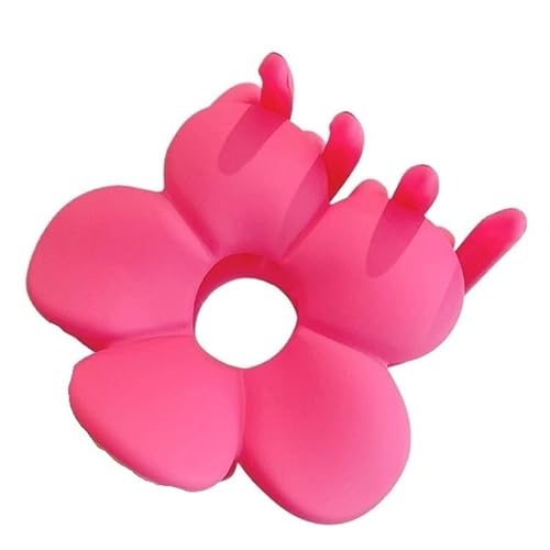 Korea Haarspangen Mädchen Haarspangen Haarnadel Haarschmuck Frauen Frosted Bunte Blumen Haarspangen (Color : 1 Rose Red) von DFJOENVLDKHFE