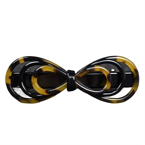 Koreanische Haarspangen aus Acetat for Mädchen, Schleife, Damen-Haarschmuck, Damen-Kopfschmuck, niedliche Haarspangen (Color : Dark leopard) von DFJOENVLDKHFE