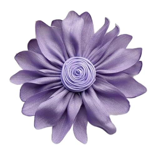 10 Stück Brosche aus Stoff mit Satinrand und dreidimensionalen Blütenknospen in Rosenfarbe für Damenschmuck von DFLINGA