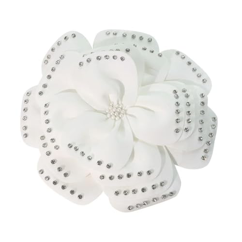 2 stücke Multi Layer Dreidimensionale Große Blume Brosche Perlen Tuch frauen Brosche Leistung Hochzeit Corsage von DFLINGA