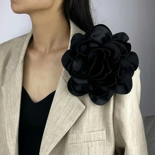 3 stücke Handgemachte Kleidung Zubehör 19CM Brosche Große Blume Französisch Abzeichen Satin Zier Pin 3 stücke Handgemachte Kleidung Zubehör 19CM Brosche Große Blume Französisch Abzeichen Satin Zier Pin von DFLINGA