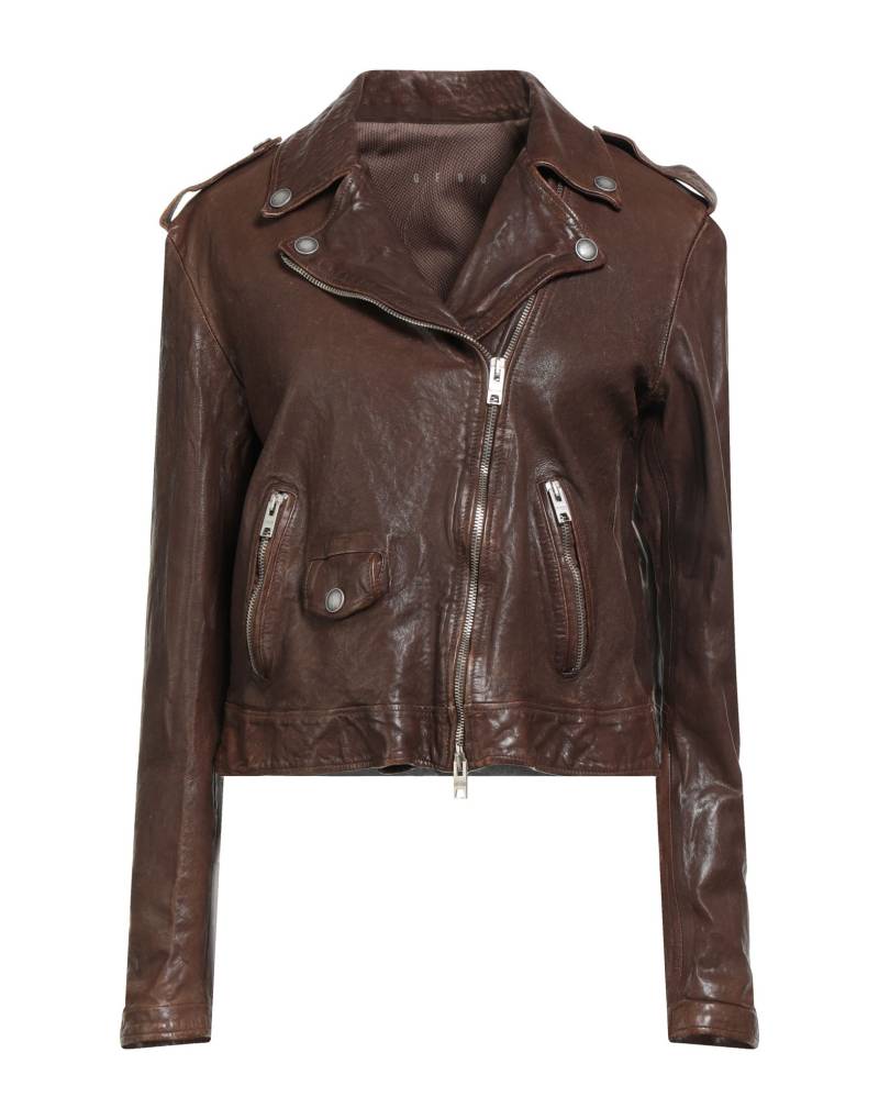 DFOUR Jacke & Anorak Damen Dunkelbraun von DFOUR