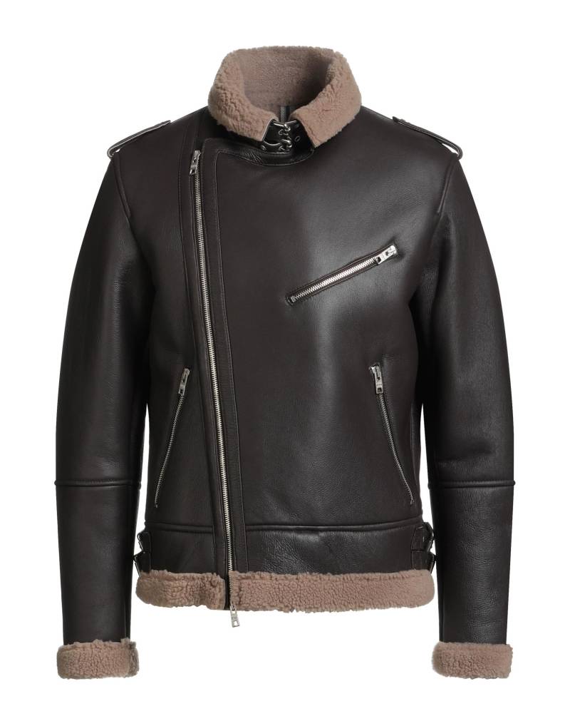 DFOUR Shearling- & Kunstfell Herren Schokobraun von DFOUR