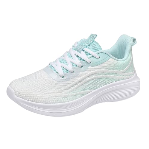 DFSDJEUW Leichte Wanderschuhe Damen Sneaker Damen Atmungsaktive Vermascht Sportschuhe Lässige Komfort Schnell Trocknend Memory Schaum Walkingschuhe Leicht Ergonomische Canvas Sneaker Schwarz von DFSDJEUW