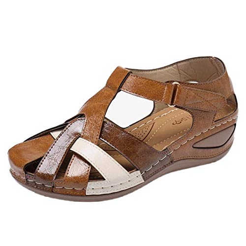 DFSDJEUW Mode Frühjahr und Damen Sandalen flacher Absatz runde Zehen leicht atmungsaktiv große Größe Schuhe Damen Stiefeletten Blau DFSDJEUW Mode Frühjahr und Damen Sandalen flacher Absatz runde Zehen leicht atmungsaktiv große Größe Schuhe Damen Stiefeletten Blau von DFSDJEUW