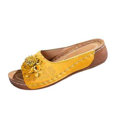 DFSDJEUW Pantoletten Sandalen Damen Orthopädische Slide Atmungsaktive Ergonomische BlüMchenmuster Offene Toe Outdoorsandale SchöNe Retro-Stil Weichen Orthopädische Sandalen Damen DFSDJEUW Pantoletten Sandalen Damen Orthopädische Slide Atmungsaktive Ergonomische BlüMchenmuster Offene Toe Outdoorsandale SchöNe Retro-Stil Weichen Orthopädische Sandalen Damen von DFSDJEUW