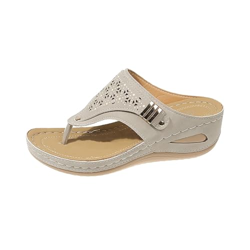 DFSDJEUW Sandalen Plateau Damen Orthopädische Schuhe Damen Flip Flops Sandalen Klassische Ergonomische BlüMchenmuster Breite Füße Keilsandalen Atmungsaktive Offene Toe Slide Sommer Bequem DFSDJEUW Sandalen Plateau Damen Orthopädische Schuhe Damen Flip Flops Sandalen Klassische Ergonomische BlüMchenmuster Breite Füße Keilsandalen Atmungsaktive Offene Toe Slide Sommer Bequem von DFSDJEUW