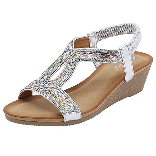DFSDJEUW Sandaletten Damen Mit Absatz Orange Sandalette Bohemia Elegant Perlen Sandals Freizeit Ergonomische Cross Strap Offene Toe Keilsandalen Klassische Knöchelriemchen DFSDJEUW Sandaletten Damen Mit Absatz Orange Sandalette Bohemia Elegant Perlen Sandals Freizeit Ergonomische Cross Strap Offene Toe Keilsandalen Klassische Knöchelriemchen von DFSDJEUW