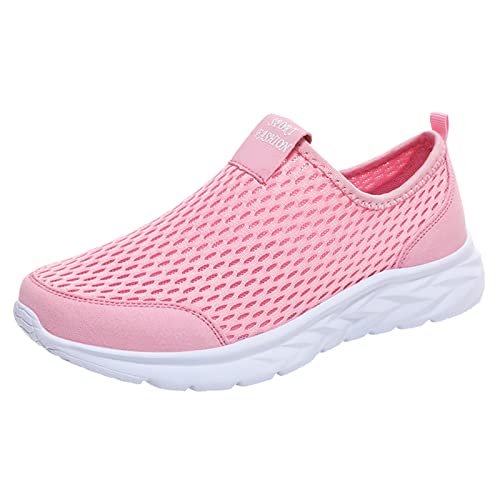 DFSDJEUW Trekking- & Wanderschuhe Sneaker Damen Atmungsaktive Vermascht Sportschuhe Lässige Komfort Schnell Trocknend Memory Schaum Walkingschuhe Leicht Ergonomische Walking Schuhe Damen Weit von DFSDJEUW