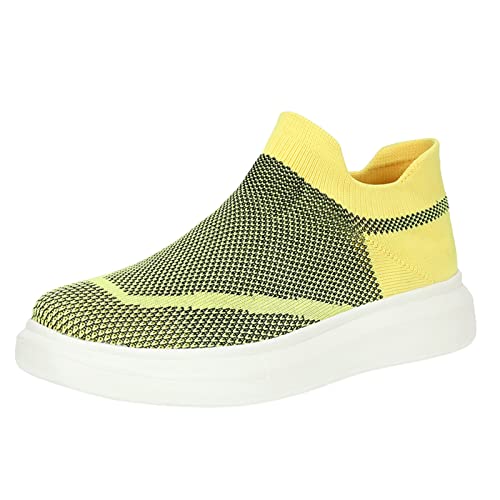 Freizeitschuhe Mesh Runen Slip-on Paare atmungsaktive Womens Schuhe Fashion-Sport Outdoor- Männer Damen- Damenschuhe Übergröße (Dark Gray, 45) Sommer Sneaker Damen von DFSDJEUW