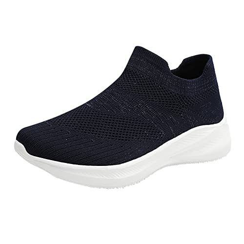 Freizeitschuhe Mesh Runen Slip-on Paare atmungsaktive Womens Schuhe Fashion-Sport Outdoor- Männer Damen- Damenschuhe Übergröße (White, 45) Sommer Sneaker Damen von DFSDJEUW
