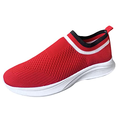 Turnschuhe Männer Atmungsaktive Turnschuhe Sport Runing Mesh on Paare Schuhe Slip Outdoor Damenturnschuhe Schuhe Boots Damen (Pink, 37) Sneaker Damen Walkingschuhe von DFSDJEUW