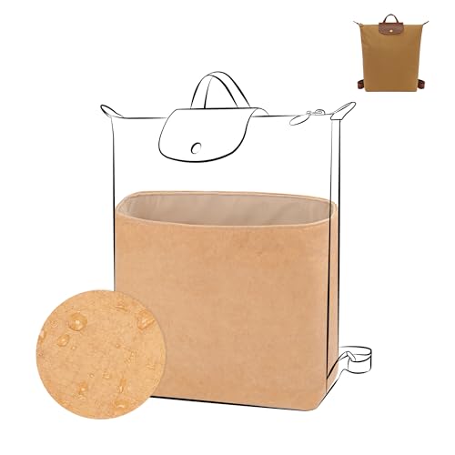 DGAZ Leichter Taschen Organizer für Longchamp Le Pliage Original M Backpack, Seide & Dupont Papier, mit Reißverschlusstasche und Flaschenhalter, Innentasche Einsatz (Chai) von DGAZ