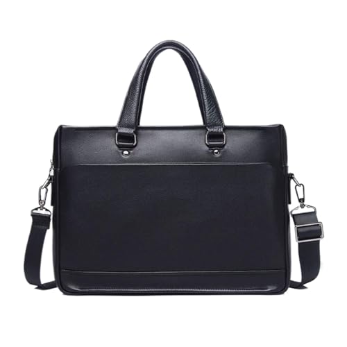 DGHFOP Herren-Tragetaschen, Handtaschen, Aktentaschen, Laptoptaschen, Messenger-Schultertaschen aus echtem Leder von DGHFOP