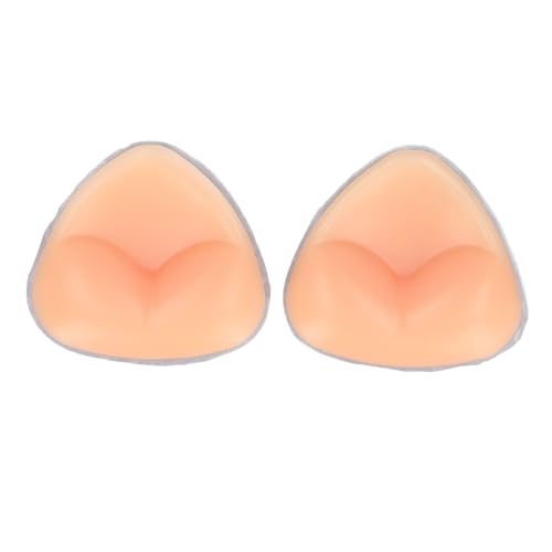 1 Paar Silikon -BH Einsätze extra dick wasserdichte Wiederverwendbare Selbstklebende dreieckige Form Push -Up -Pads Fleischfarbe (Große Größe) von DGLDCSHUAI