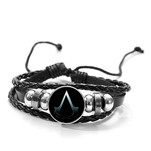 DGP Armband mit Logo Assassin's Creed Silber, 28 cm, Kunstleder, Glas von DGP
