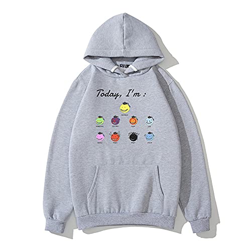 Assassination Classroom Merch Hoodie Unisex Mode Kapuzenpullover Sweatshirt Kleidung #08, grau, L von DGSGSWTT