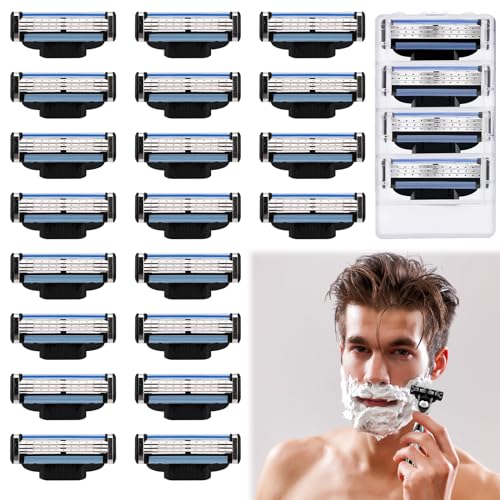 Mach 3 Rasierklingen 24 Stück Rasierklingen Rasierer Rasierer Herren Herren Rasierer Mach 3 Klingen Nachfüllungen Rasierklinge Herren Rasierklingen Passend Für Mach3 von DGUSO