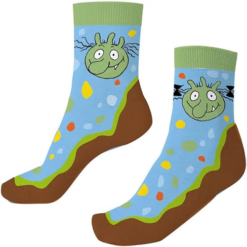 1 Paar Socken * DIE OLCHIS * für Kinder | Strümpfe für kleine Olchi | Kinderstrümpfe, Bekleidungsgröße: 34/35 von DH-Konzept