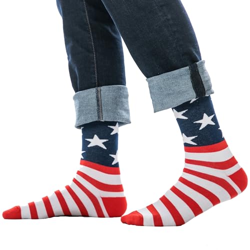 DH-Konzept Socken * COLOURS OF USA * für Herren | Strümpfe für Freunde der Vereinigten Staaten von Amerika | Männerstrümpfe Männersocken, Größe: 44/45 von DH-Konzept