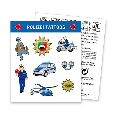 HDmirrorR Polizei Tattoo Bogen von DH Konzept