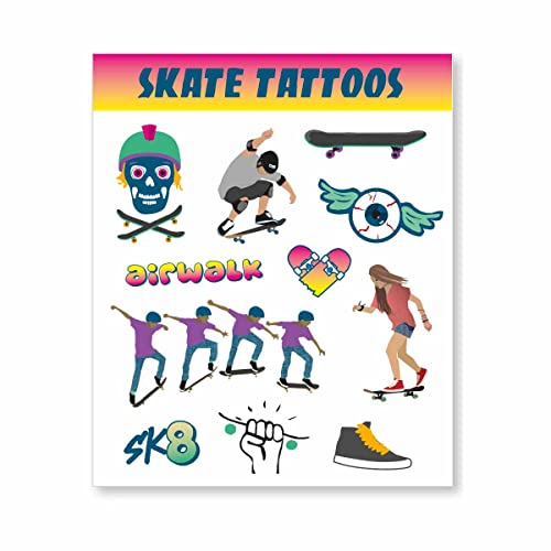 Skater Tattoo 1 Bogen // * Skater * Mitgebsel // Skaterparty Mitgebsel von DH-Konzept