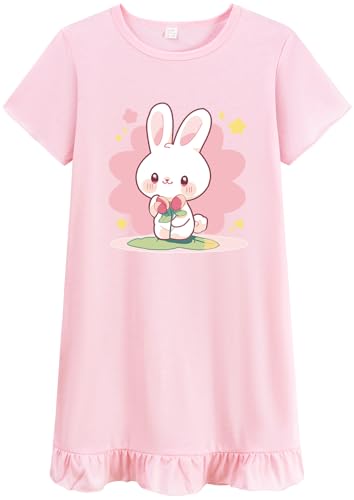 DHASIUE Mädchen Nachthemd Pyjama Kinder Lila Kurzarm Nachthemd Nachthemden Für Kinder Mädchen 9T 10T Gr.134 DHASIUE Mädchen Nachthemd Pyjama Kinder Lila Kurzarm Nachthemd Nachthemden Für Kinder Mädchen 9T 10T Gr.134 von DHASIUE