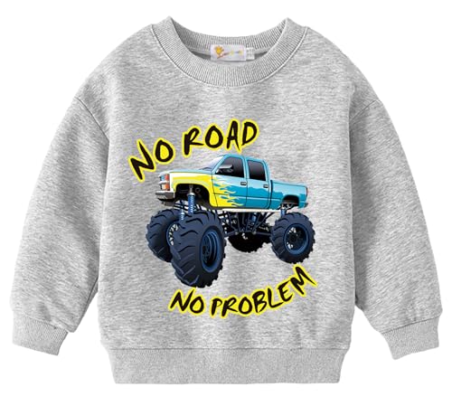 Toddler Boys Sweatshirts Little Kids Dinosaur Monster Truck Excavator Pullover Baby Christmas Clothes Valentine's T-Shirt 2T von DHASIUE